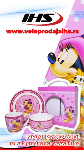 reklamni flajer za dečije činije minnie disney