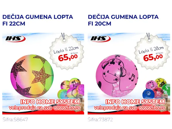 dečije gumene lopte za igranje u parku