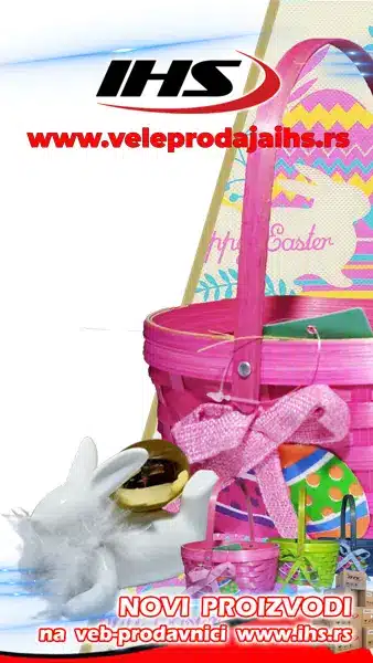 uskršnja dekoracija korpa i zeka