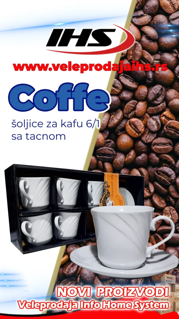 reklamni flajer za šoljice za kafu u veleprodaji info home system
