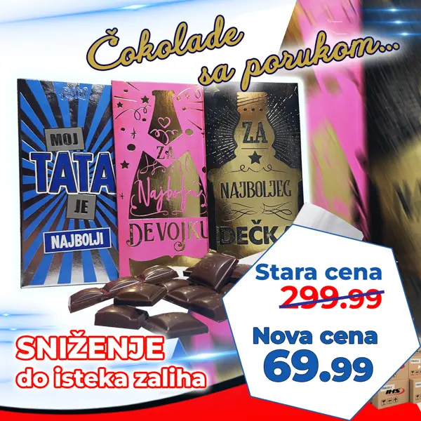 mlečne čokolade festa sa porukom